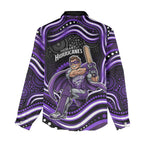 Hobart Hurricanes Cricket Women Casual Shirt Australian Cricket Mascot - Modern Indigenous Style