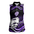 Hobart Hurricanes Cricket Women Sleeveless Polo Shirt Australian Cricket Mascot - Modern Indigenous Style