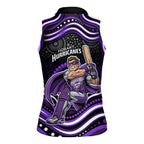 Hobart Hurricanes Cricket Women Sleeveless Polo Shirt Australian Cricket Mascot - Modern Indigenous Style