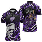 Hobart Hurricanes Cricket Zipper Polo Shirt Australian Cricket Mascot - Modern Indigenous Style