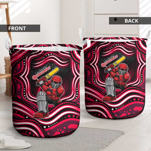 Melbourne Renegades Cricket Laundry Basket Australian Cricket Mascot - Modern Indigenous Style