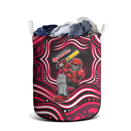Melbourne Renegades Cricket Laundry Basket Australian Cricket Mascot - Modern Indigenous Style