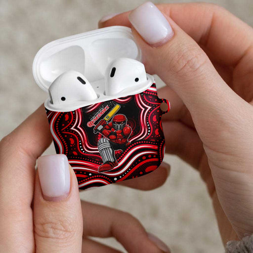 Melbourne Renegades Cricket AirPods Case Australian Cricket Mascot - Modern Indigenous Style