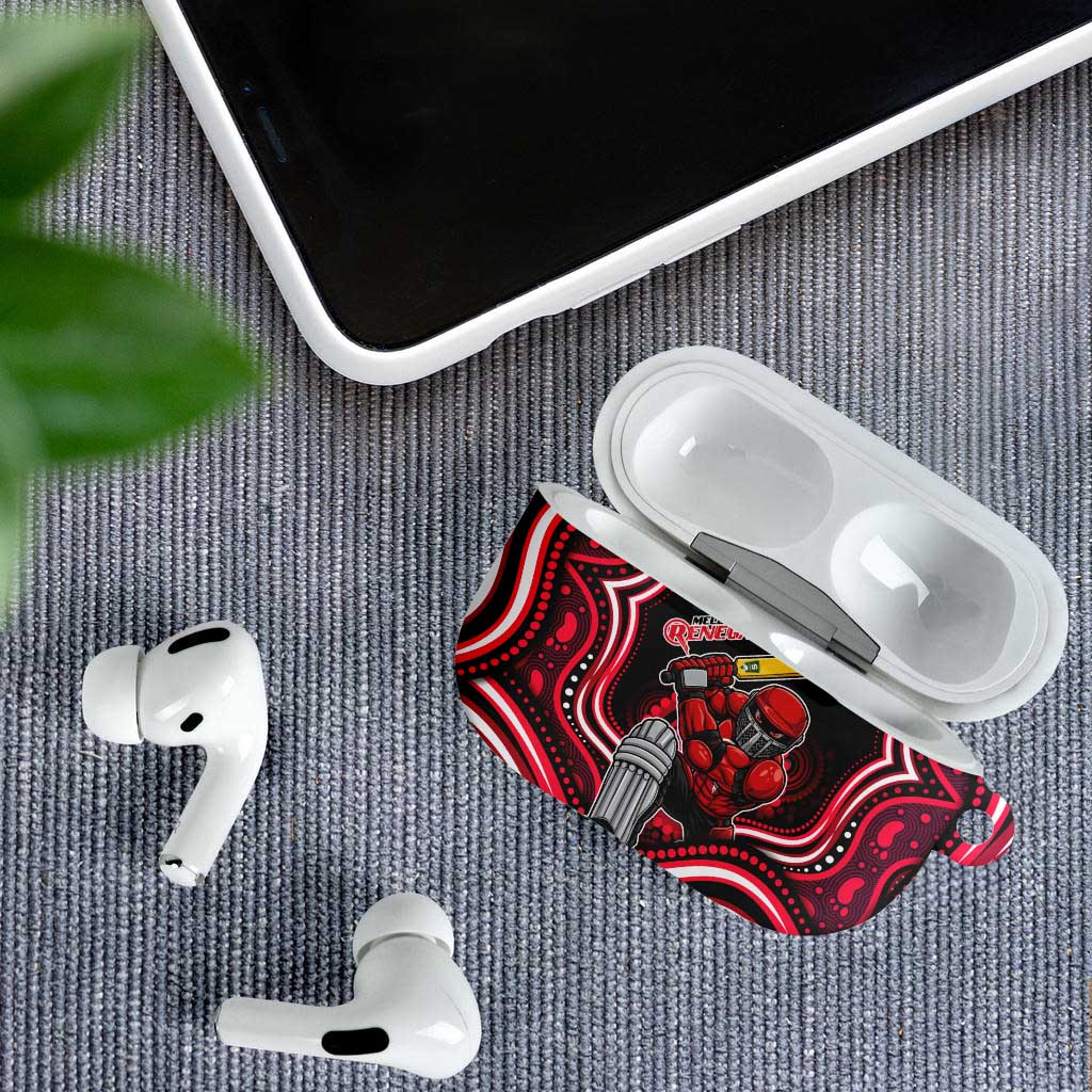 Melbourne Renegades Cricket AirPods Case Australian Cricket Mascot - Modern Indigenous Style