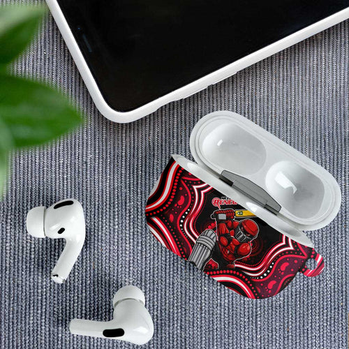 Melbourne Renegades Cricket AirPods Case Australian Cricket Mascot - Modern Indigenous Style