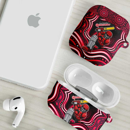 Melbourne Renegades Cricket AirPods Case Australian Cricket Mascot - Modern Indigenous Style