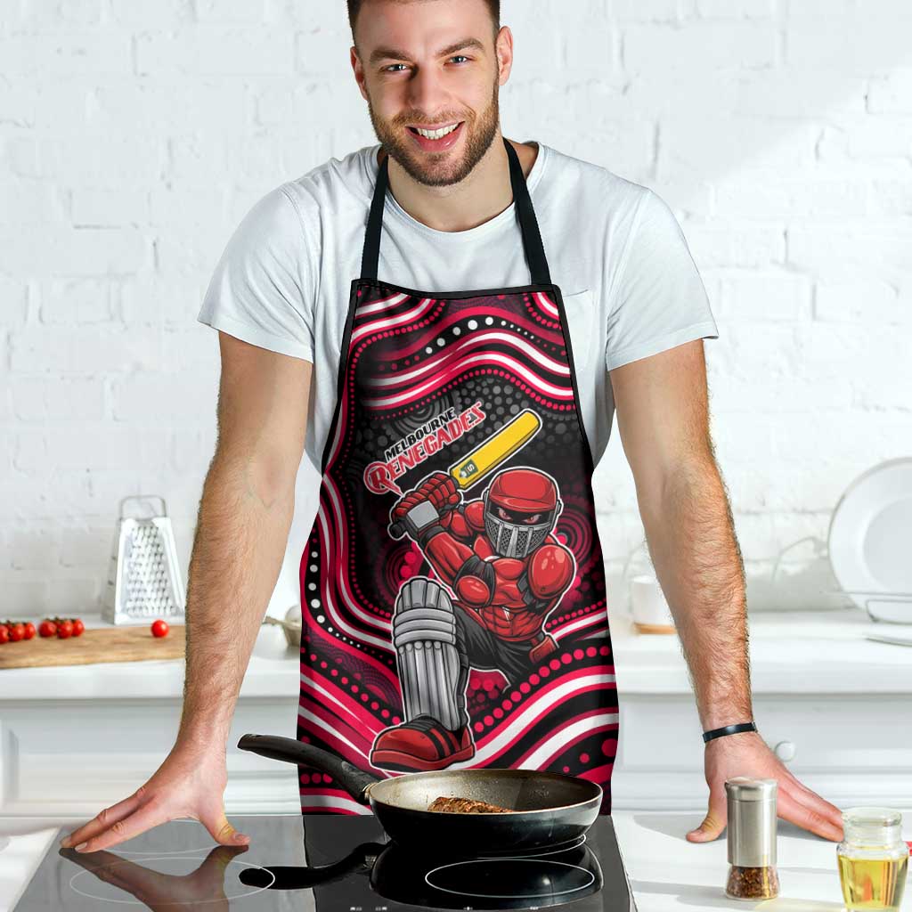 Melbourne Renegades Cricket Apron Australian Cricket Mascot - Modern Indigenous Style