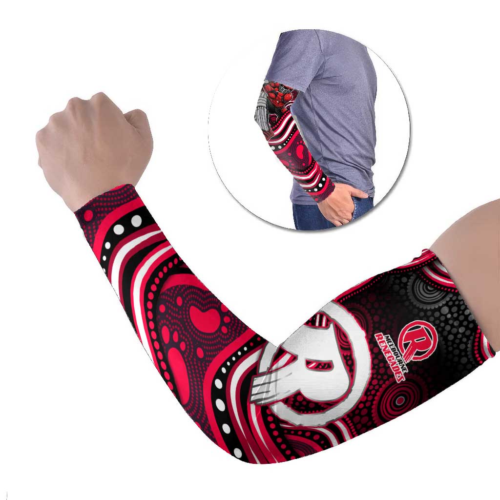Melbourne Renegades Cricket Arm Sleeves Australian Cricket Mascot - Modern Indigenous Style