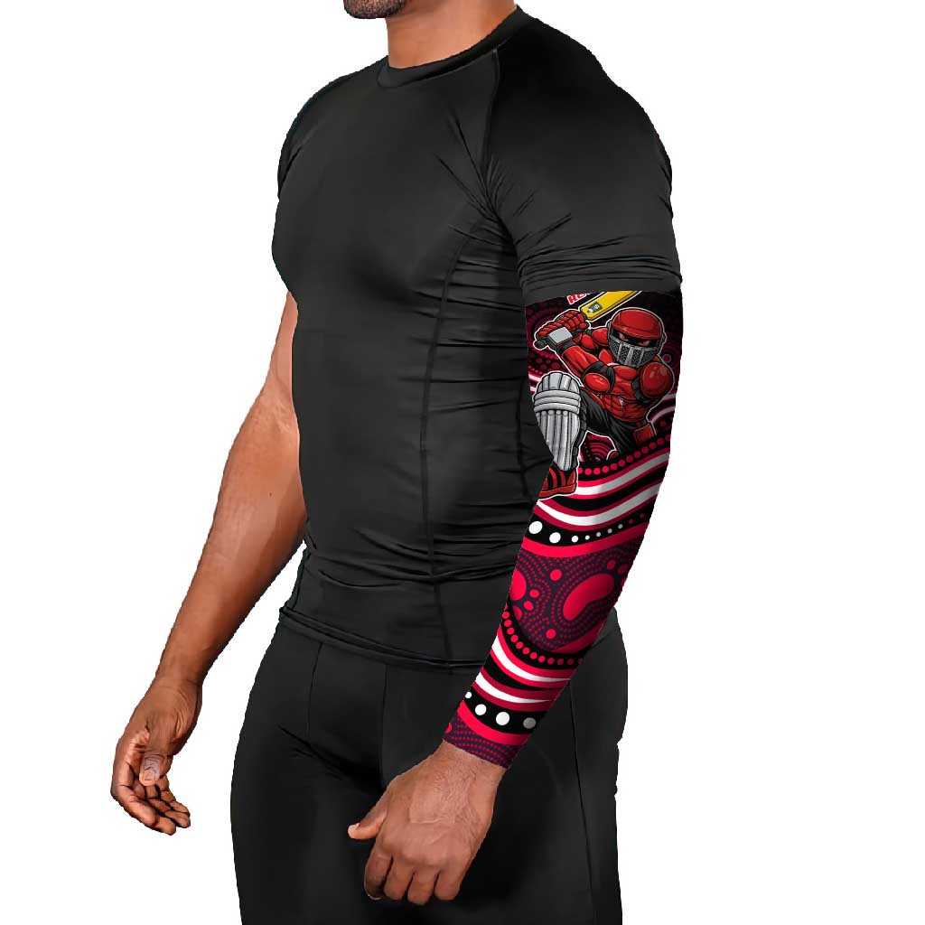 Melbourne Renegades Cricket Arm Sleeves Australian Cricket Mascot - Modern Indigenous Style