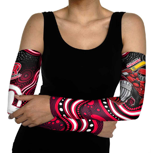 Melbourne Renegades Cricket Arm Sleeves Australian Cricket Mascot - Modern Indigenous Style