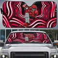 Melbourne Renegades Cricket Auto Sun Shade Australian Cricket Mascot - Modern Indigenous Style