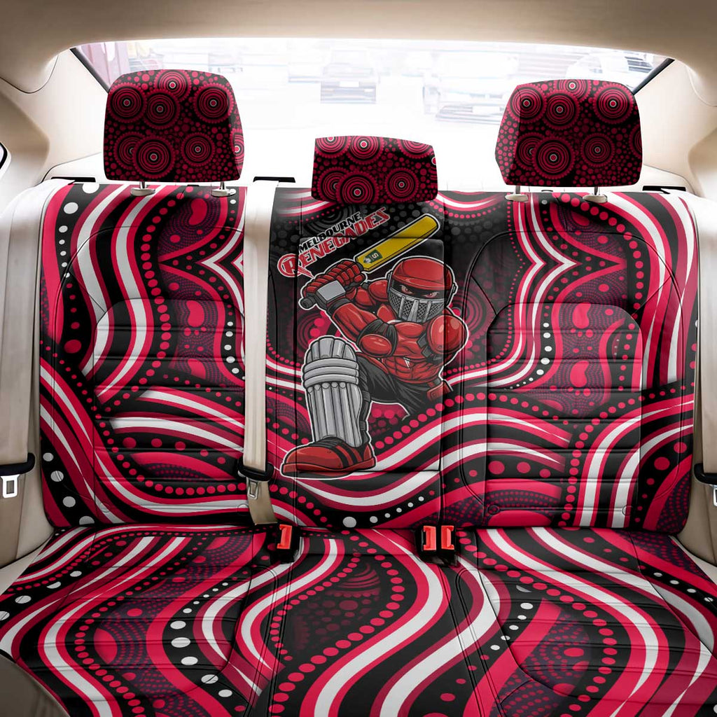 Melbourne Renegades Cricket Back Car Seat Cover Australian Cricket Mascot - Modern Indigenous Style