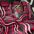 Melbourne Renegades Cricket Back Car Seat Cover Australian Cricket Mascot - Modern Indigenous Style