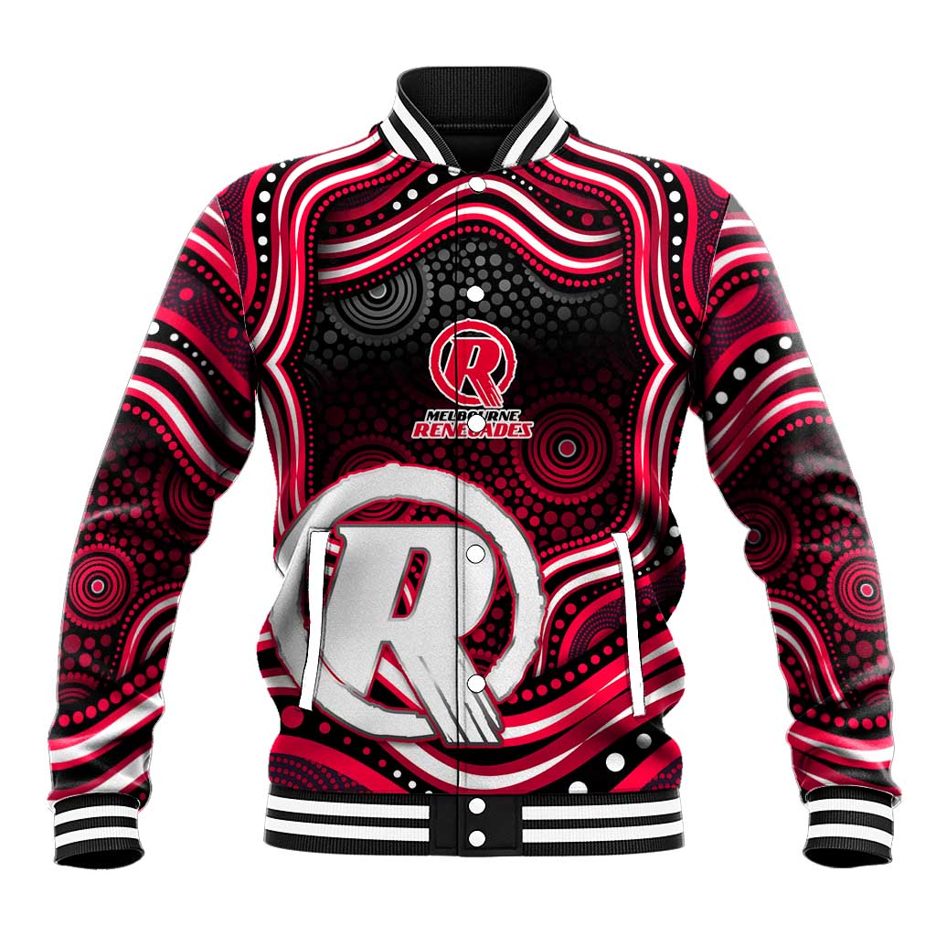 Melbourne Renegades Cricket Baseball Jacket Australian Cricket Mascot - Modern Indigenous Style