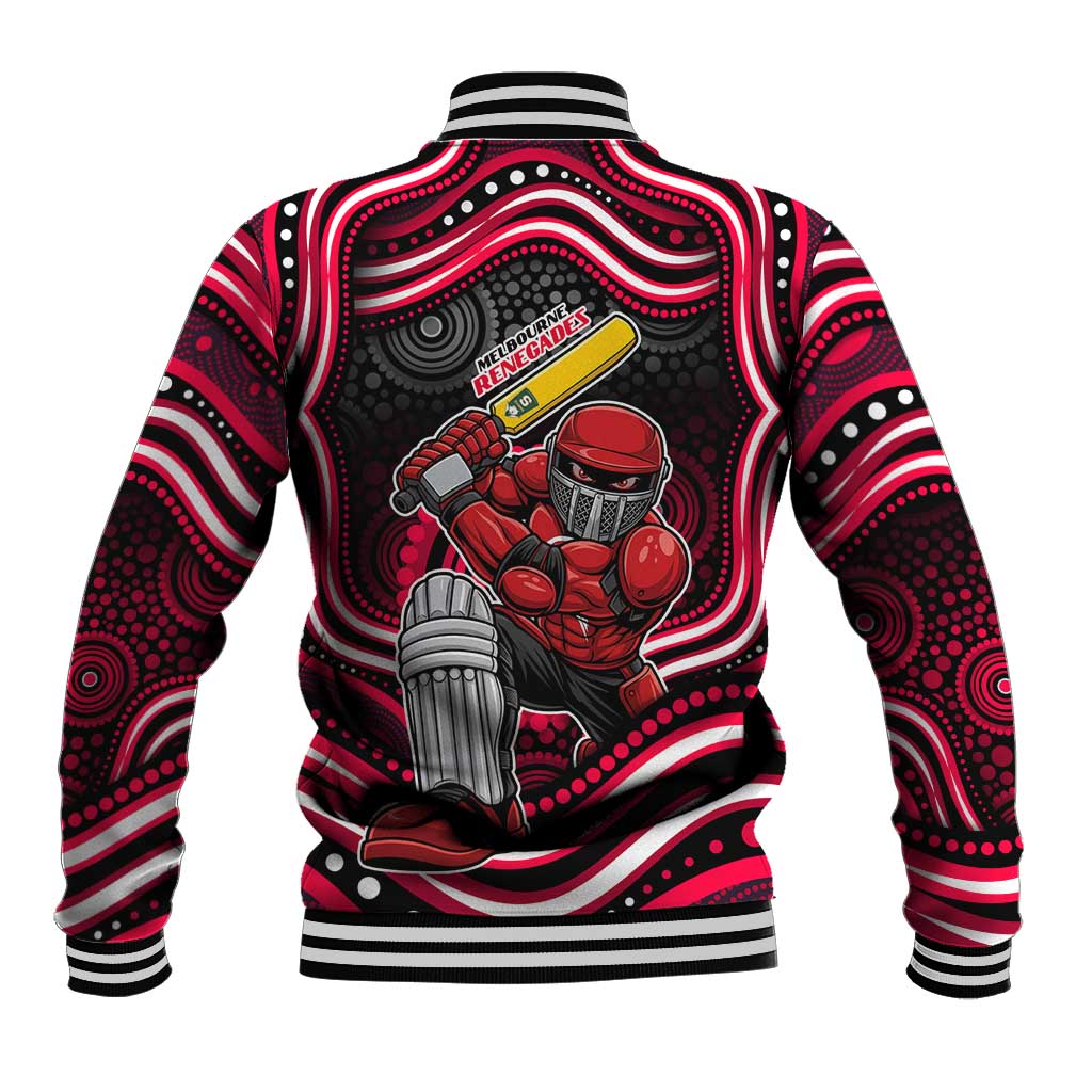 Melbourne Renegades Cricket Baseball Jacket Australian Cricket Mascot - Modern Indigenous Style