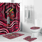 Melbourne Renegades Cricket Bathroom Set Australian Cricket Mascot - Modern Indigenous Style