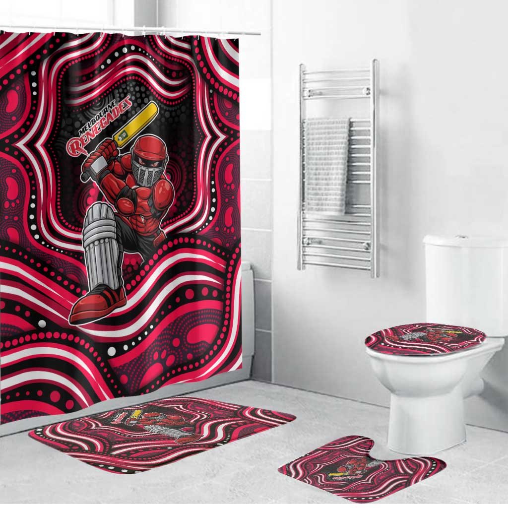 Melbourne Renegades Cricket Bathroom Set Australian Cricket Mascot - Modern Indigenous Style