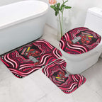 Melbourne Renegades Cricket Bathroom Set Australian Cricket Mascot - Modern Indigenous Style