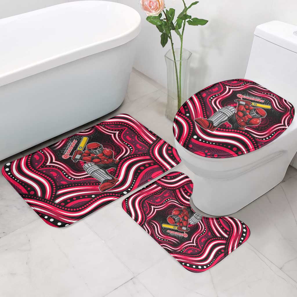 Melbourne Renegades Cricket Bathroom Set Australian Cricket Mascot - Modern Indigenous Style