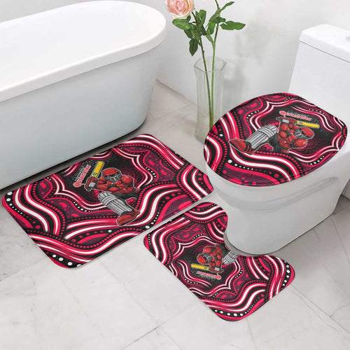 Melbourne Renegades Cricket Bathroom Set Australian Cricket Mascot - Modern Indigenous Style