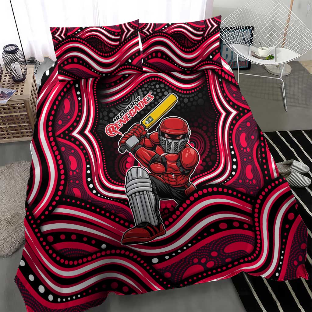 Melbourne Renegades Cricket Bedding Set Australian Cricket Mascot - Modern Indigenous Style