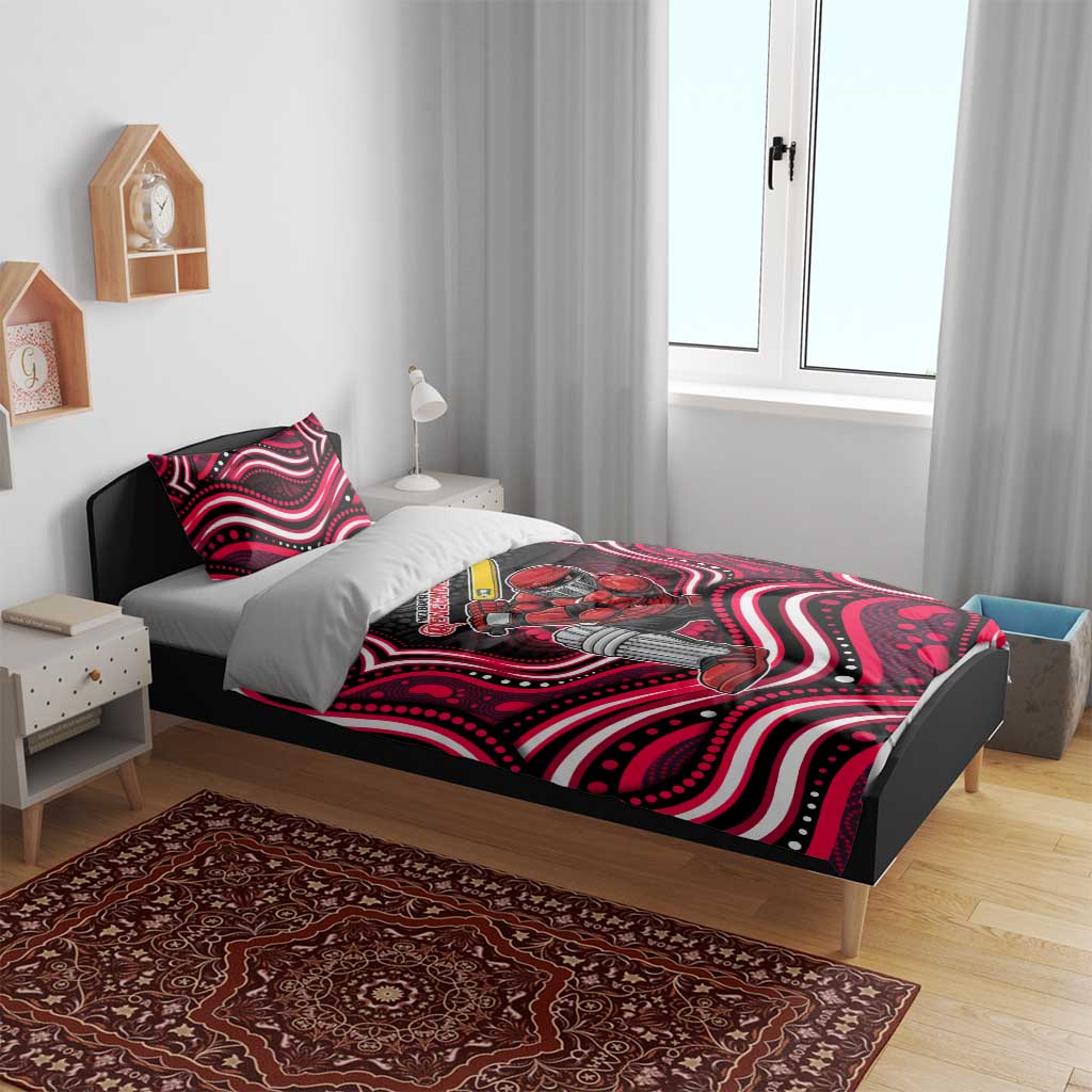 Melbourne Renegades Cricket Bedding Set Australian Cricket Mascot - Modern Indigenous Style