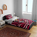 Melbourne Renegades Cricket Bedding Set Australian Cricket Mascot - Modern Indigenous Style