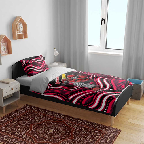 Melbourne Renegades Cricket Bedding Set Australian Cricket Mascot - Modern Indigenous Style