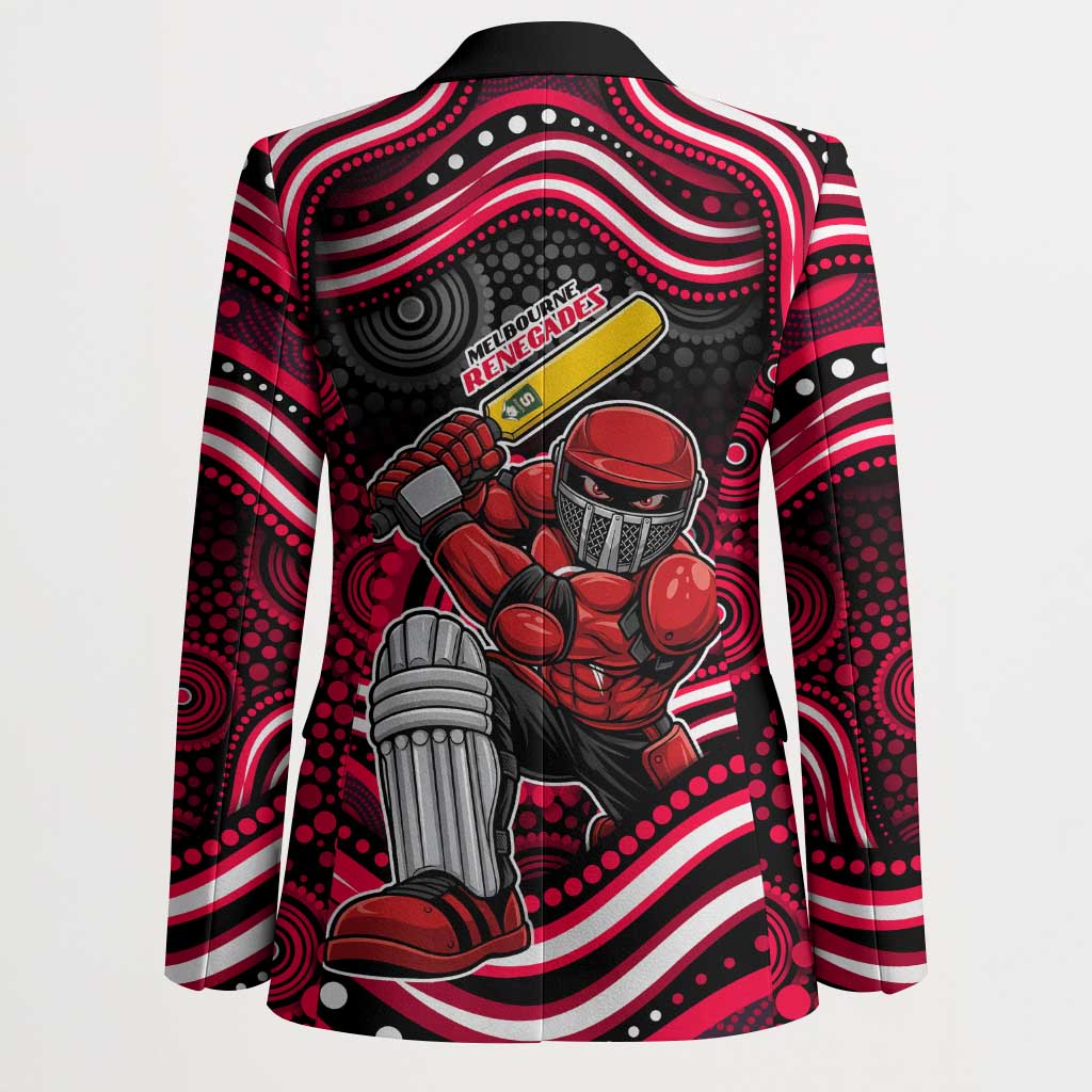 Melbourne Renegades Cricket Blazer Australian Cricket Mascot - Modern Indigenous Style