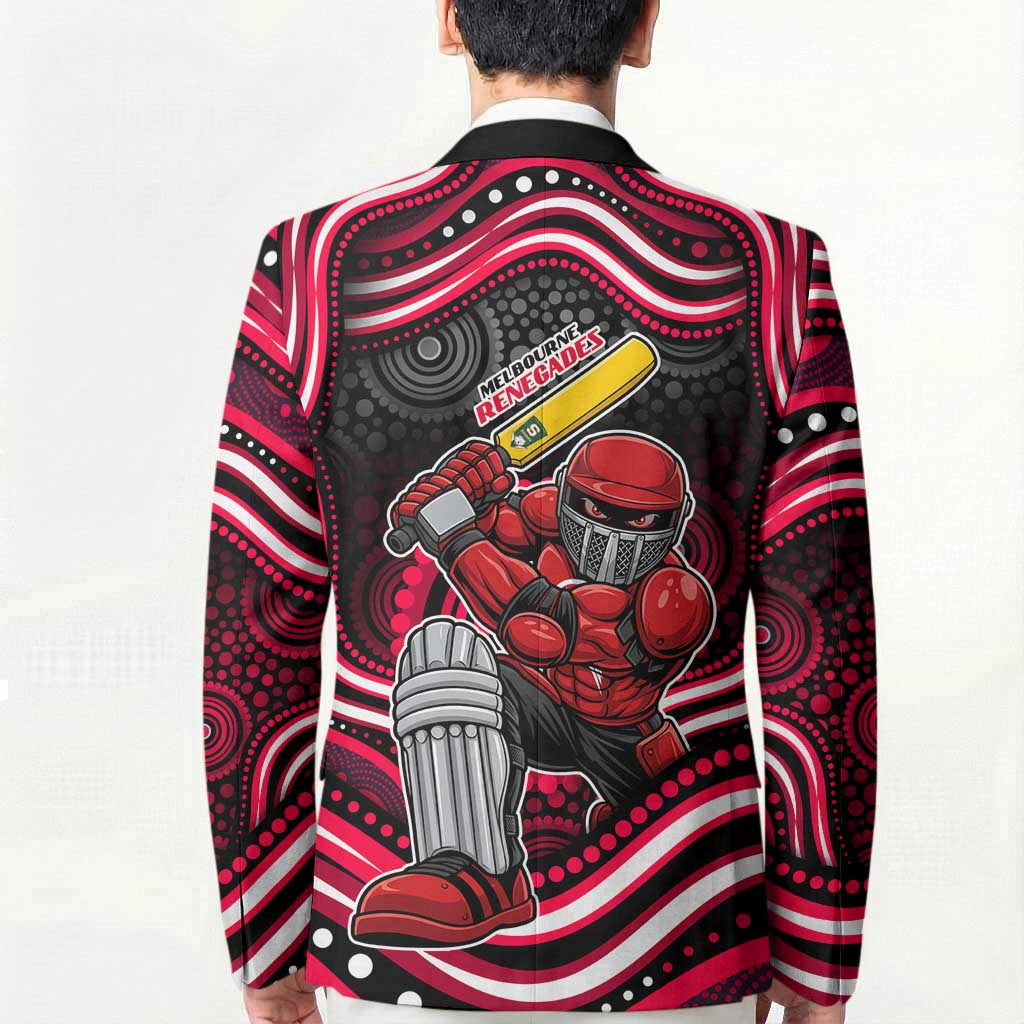 Melbourne Renegades Cricket Blazer Australian Cricket Mascot - Modern Indigenous Style
