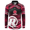 Melbourne Renegades Cricket Button Sweatshirt Australian Cricket Mascot - Modern Indigenous Style