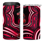 Melbourne Renegades Cricket 4 in 1 Can Cooler Tumbler Australian Cricket Mascot - Modern Indigenous Style