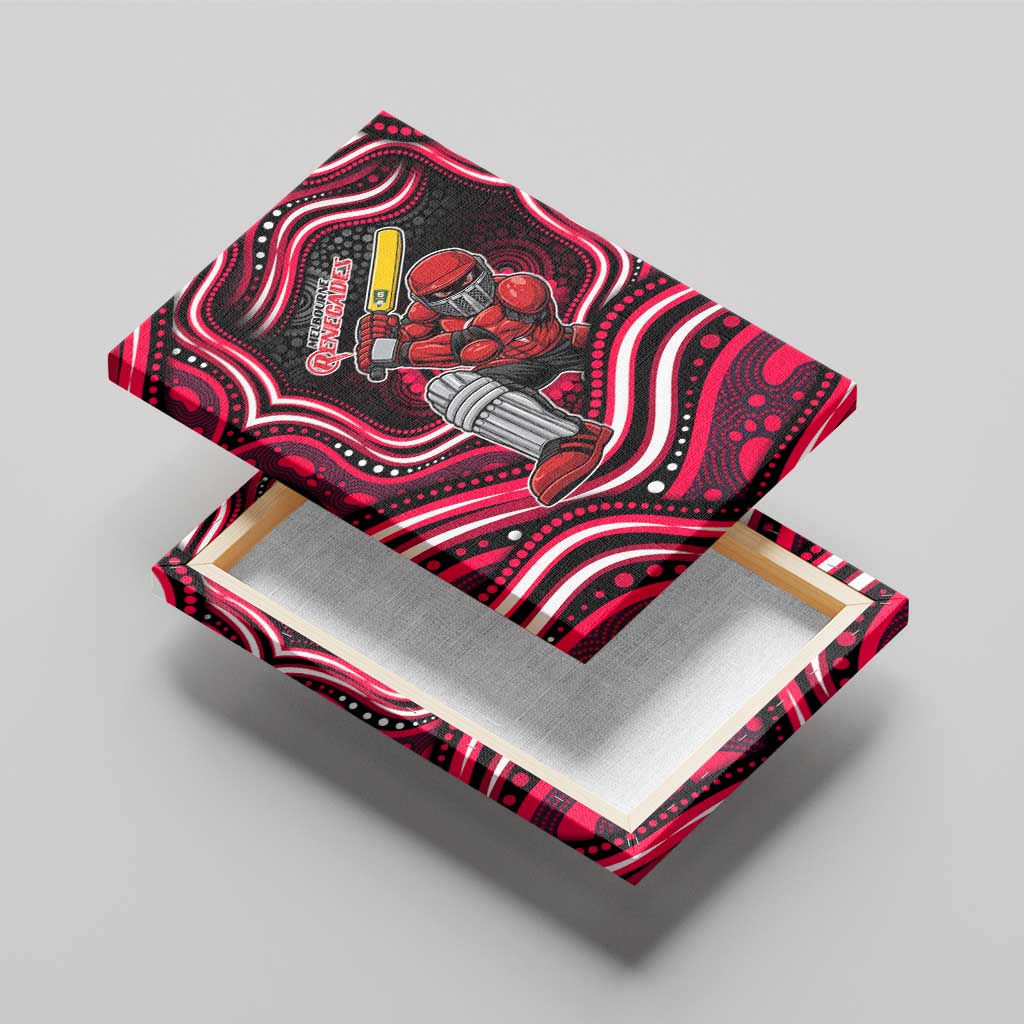 Melbourne Renegades Cricket Canvas Wall Art Australian Cricket Mascot - Modern Indigenous Style