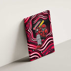 Melbourne Renegades Cricket Canvas Wall Art Australian Cricket Mascot - Modern Indigenous Style