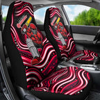 Melbourne Renegades Cricket Car Seat Cover Australian Cricket Mascot - Modern Indigenous Style