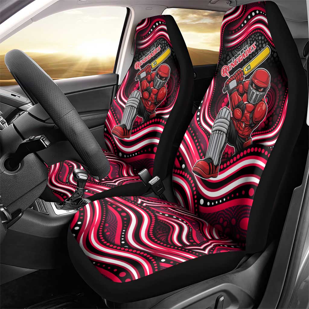 Melbourne Renegades Cricket Car Seat Cover Australian Cricket Mascot - Modern Indigenous Style
