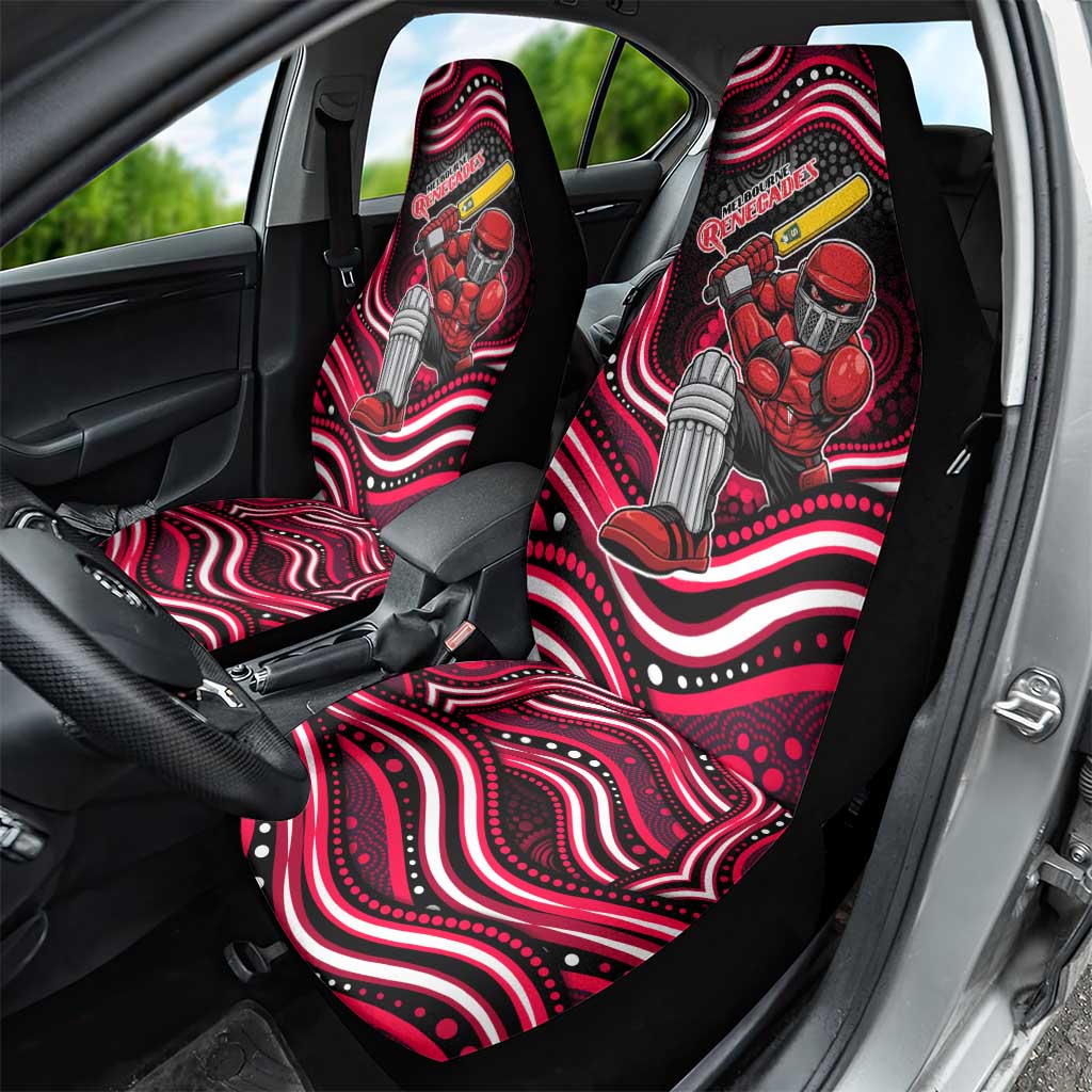 Melbourne Renegades Cricket Car Seat Cover Australian Cricket Mascot - Modern Indigenous Style