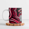 Melbourne Renegades Cricket Ceramic Mug Australian Cricket Mascot - Modern Indigenous Style