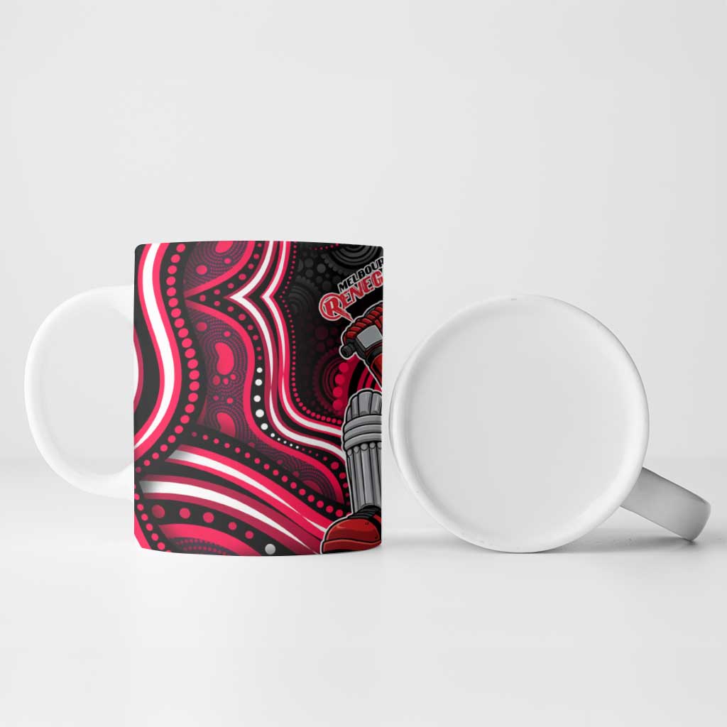 Melbourne Renegades Cricket Ceramic Mug Australian Cricket Mascot - Modern Indigenous Style