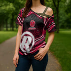 Melbourne Renegades Cricket Cross Shoulder Shirt Australian Cricket Mascot - Modern Indigenous Style