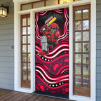 Melbourne Renegades Cricket Door Cover Australian Cricket Mascot - Modern Indigenous Style