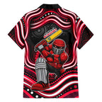 Melbourne Renegades Cricket Family Matching Mermaid Dress and Hawaiian Shirt Australian Cricket Mascot - Modern Indigenous Style