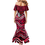 Melbourne Renegades Cricket Family Matching Mermaid Dress and Hawaiian Shirt Australian Cricket Mascot - Modern Indigenous Style