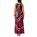 Melbourne Renegades Cricket Family Matching Tank Maxi Dress and Hawaiian Shirt Australian Cricket Mascot - Modern Indigenous Style