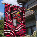 Melbourne Renegades Cricket Garden Flag Australian Cricket Mascot - Modern Indigenous Style
