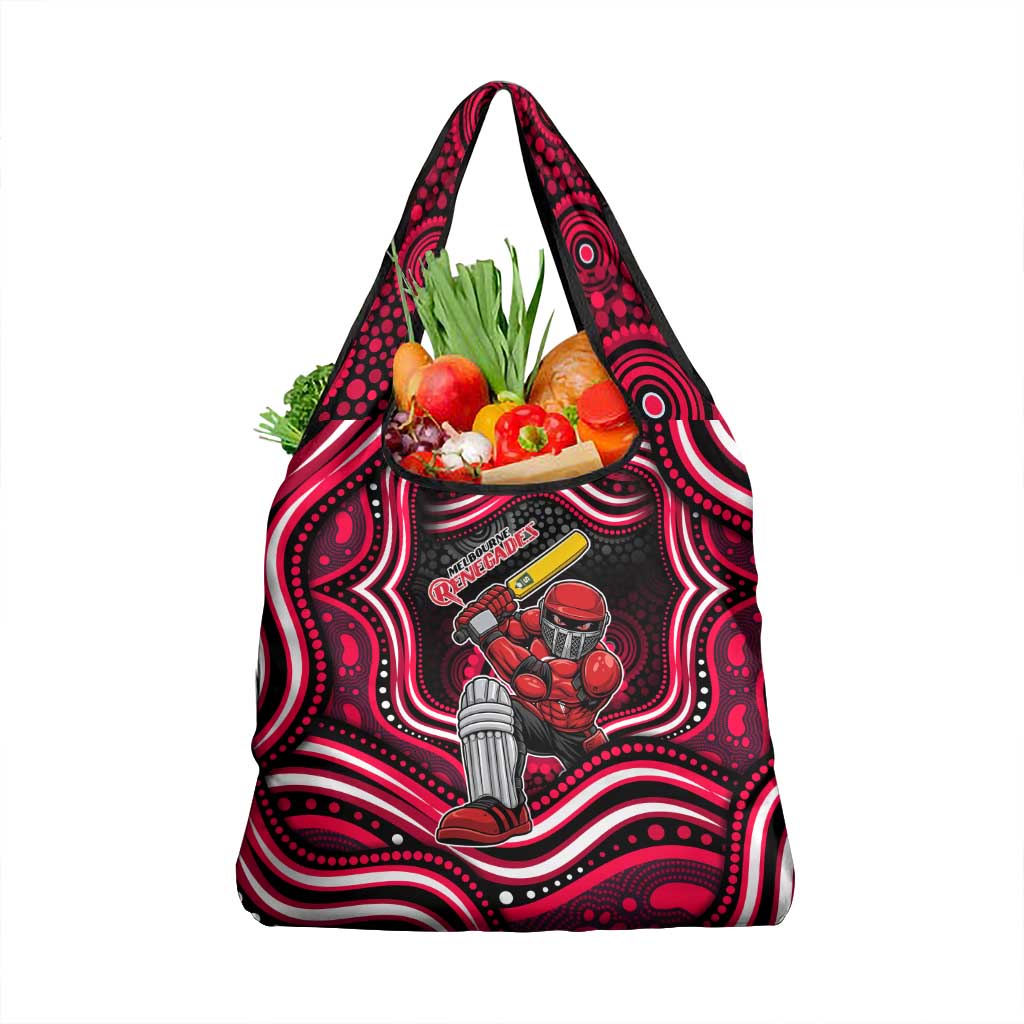 Melbourne Renegades Cricket Grocery Bag Australian Cricket Mascot - Modern Indigenous Style
