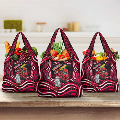 Melbourne Renegades Cricket Grocery Bag Australian Cricket Mascot - Modern Indigenous Style