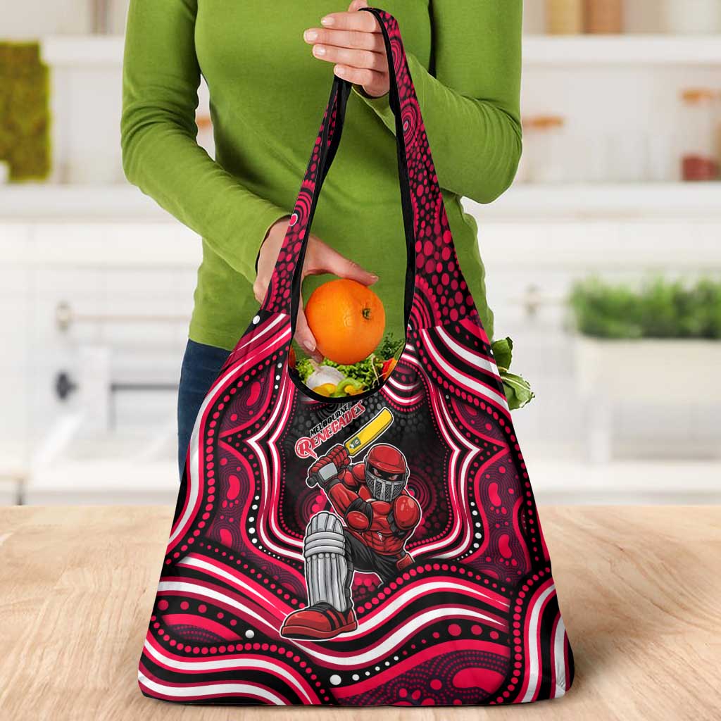 Melbourne Renegades Cricket Grocery Bag Australian Cricket Mascot - Modern Indigenous Style