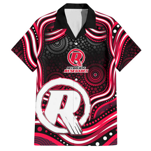 Melbourne Renegades Cricket Hawaiian Shirt Australian Cricket Mascot - Modern Indigenous Style