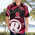Melbourne Renegades Cricket Hawaiian Shirt Australian Cricket Mascot - Modern Indigenous Style